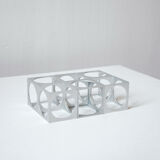 Set of 6 vintage aluminium napkin rings / egg cups by Pier