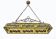 Rustic Hand-Painted Wrought Iron and Glass Pendant Chandelier, 1960s