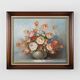Edmond Sanders, Vase with Flowers, 1950s, Oil on Canvas, Framed