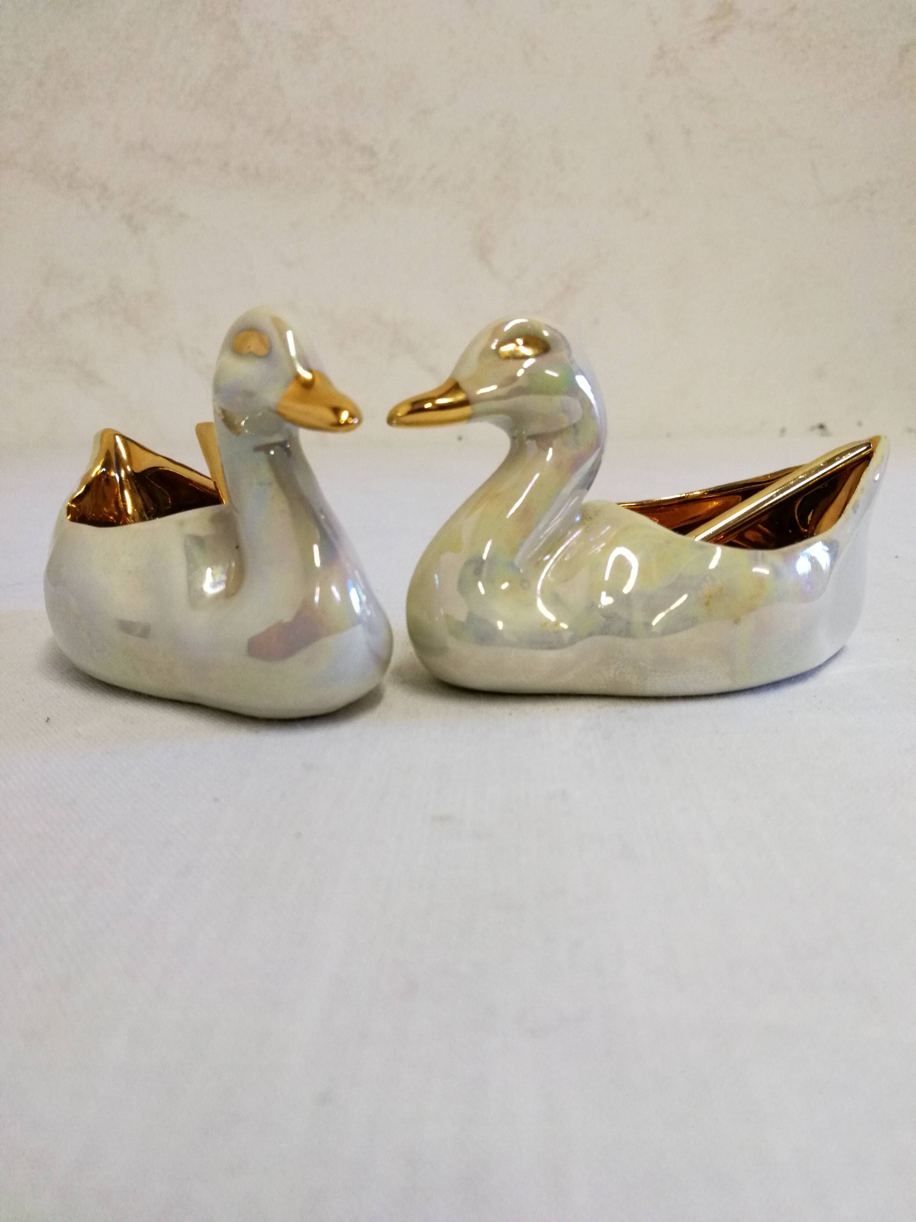 Salt pots in Limoges Porcelain R. Montigny