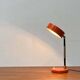 Lampe de table orange minimaliste du milieu du siècle, Italie, années 1960