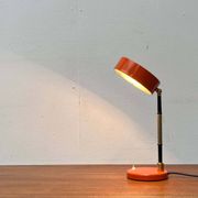 Mid-century minimalist orange table lamp, Italy, 1960s.