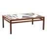 Grande Table Basse Scandinave 1960, Ole Bjorn Krüger En Palissandre Et Céramique