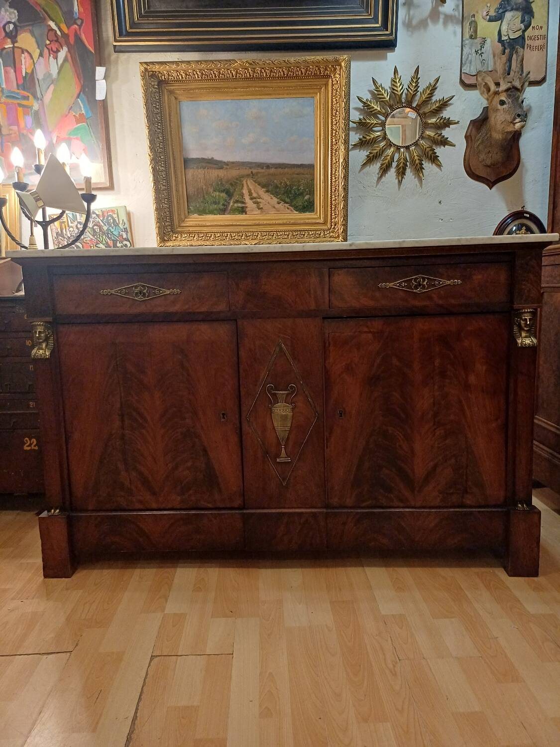 Empire period furniture, returned from Egypt in its original 19th-century condition