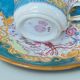 English porcelain coffee cup and saucer Minton 4910 blue bird design