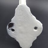 Old white enamelled metal patère