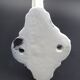 Old white enamelled metal patère