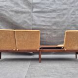 Modular teak sofa, Scandinavian vintage 1960s