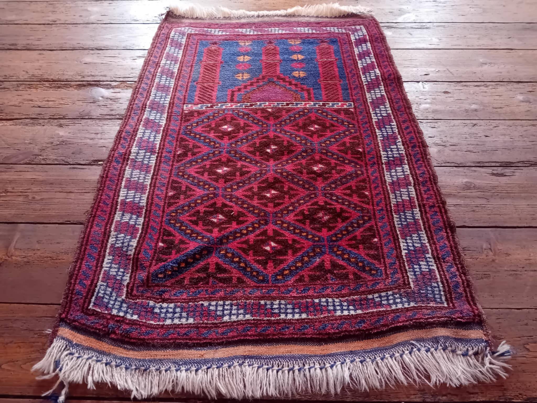 Handmade Afghan Beluch rug