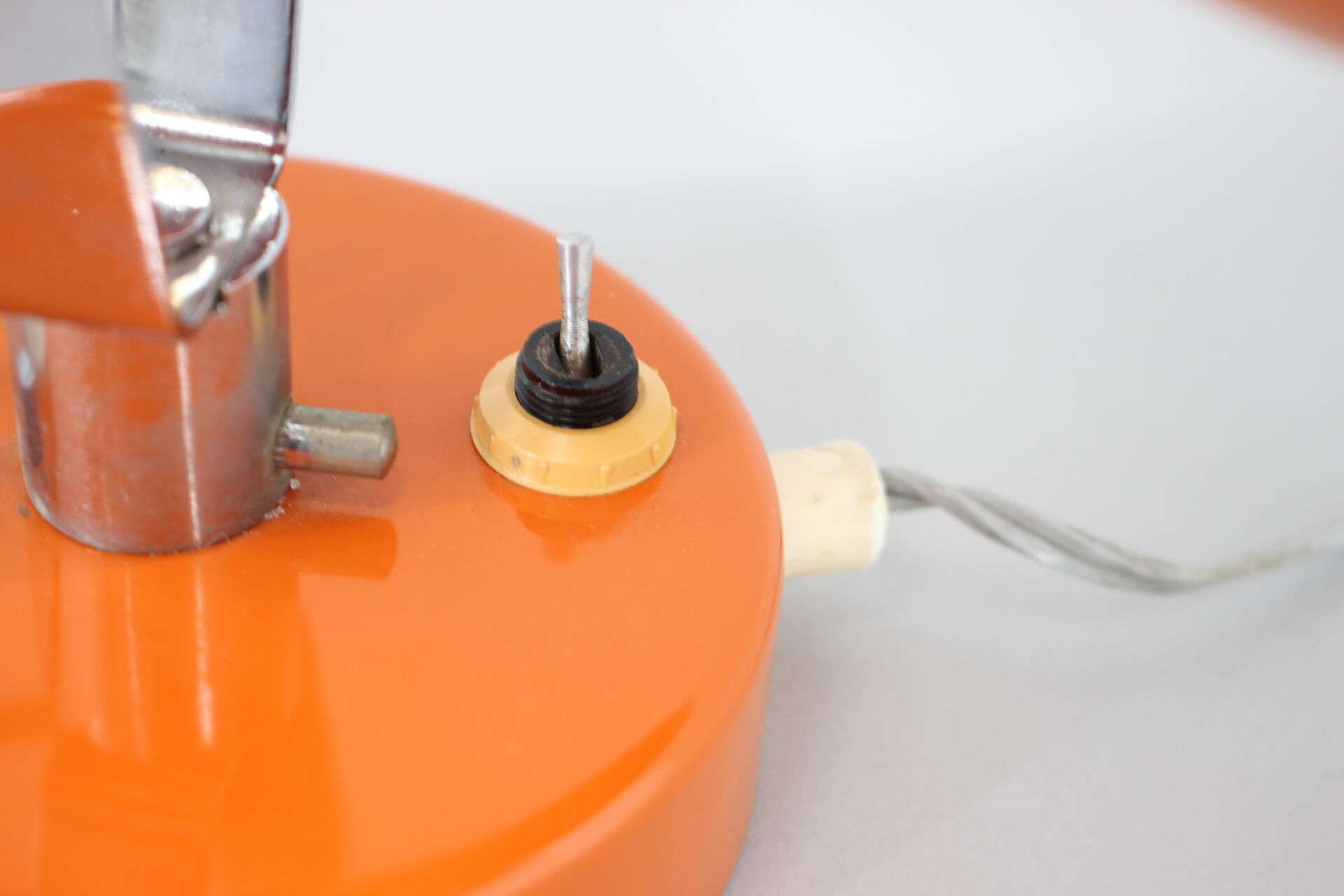 1960s Vintage Orange Table or Wall Lamp, Czechoslovakia