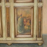 Vintage Italian oak wardrobe