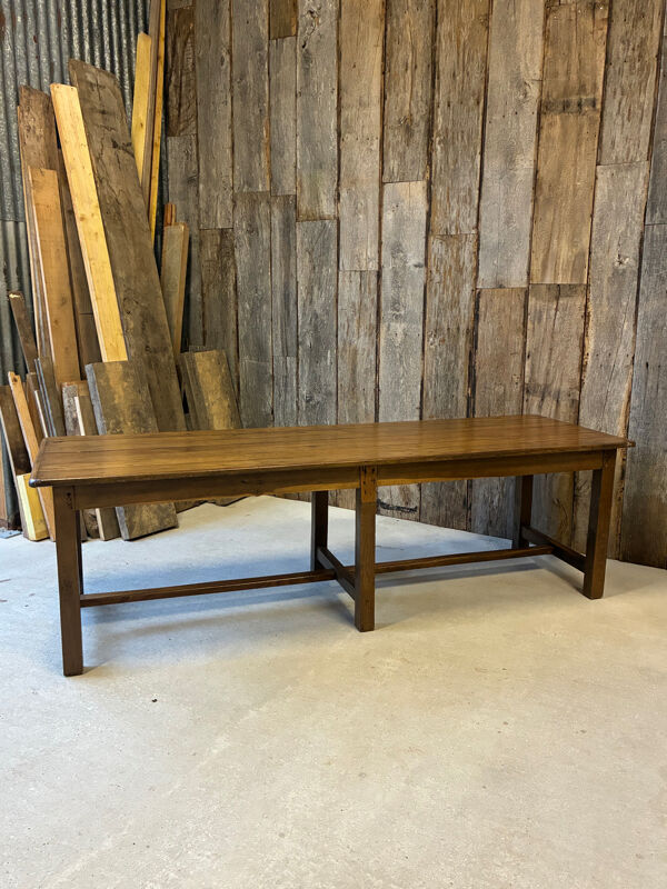 Table de ferme XXL 6 pieds en chêne massif