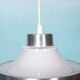 1960s vintage glass pendant light, Swedish pendant.