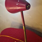 1960s fuchsia flexible desk lamp ok, 30x23 very pretty