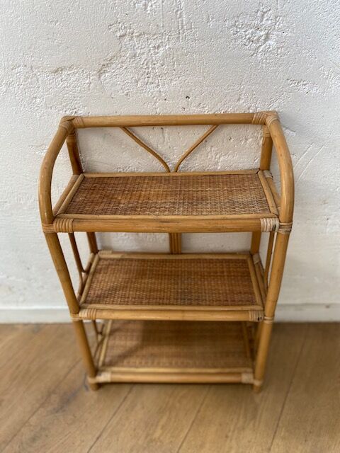 Rattan shelf
