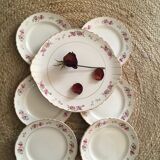 Serving dish with a light border