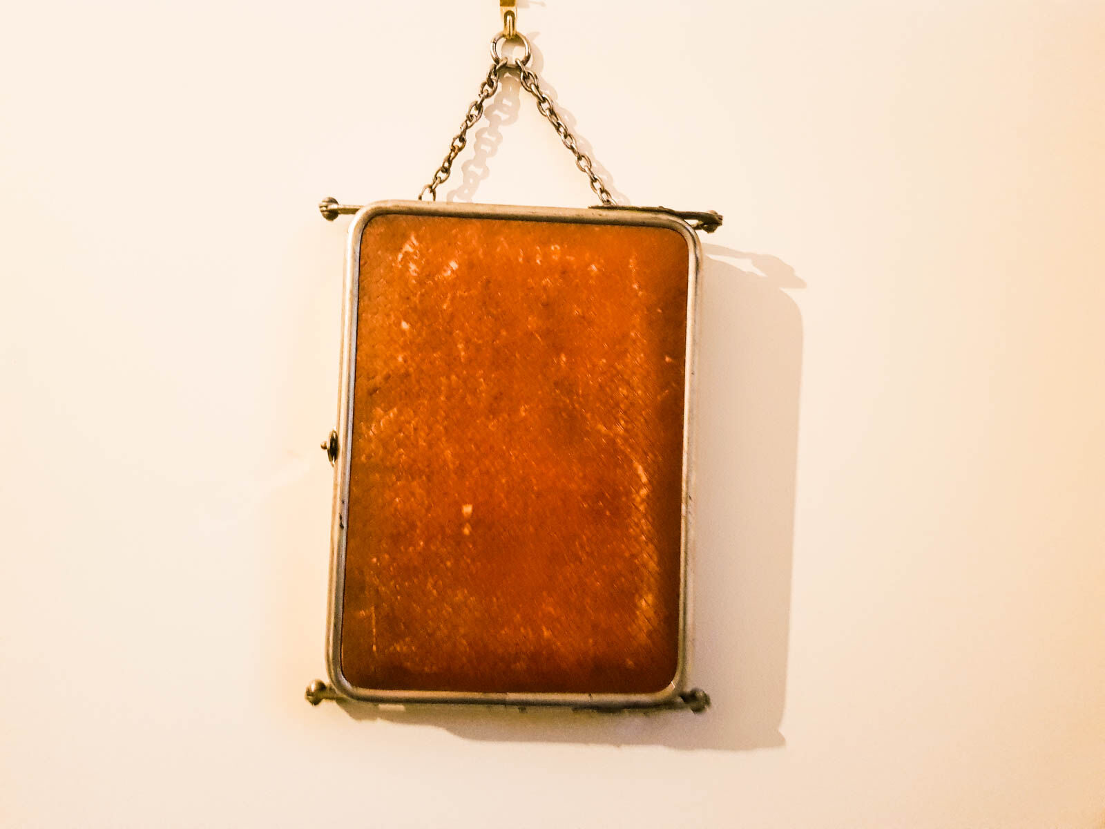Old barber triptych mirror - 22x51cm