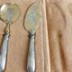 Ice cutlery with silver-plated handles
