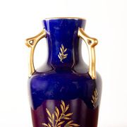 Neo-Classical style porcelain vase, cobal blue, Pinon-Heuzé 1930.