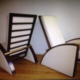 2 art deco armchairs