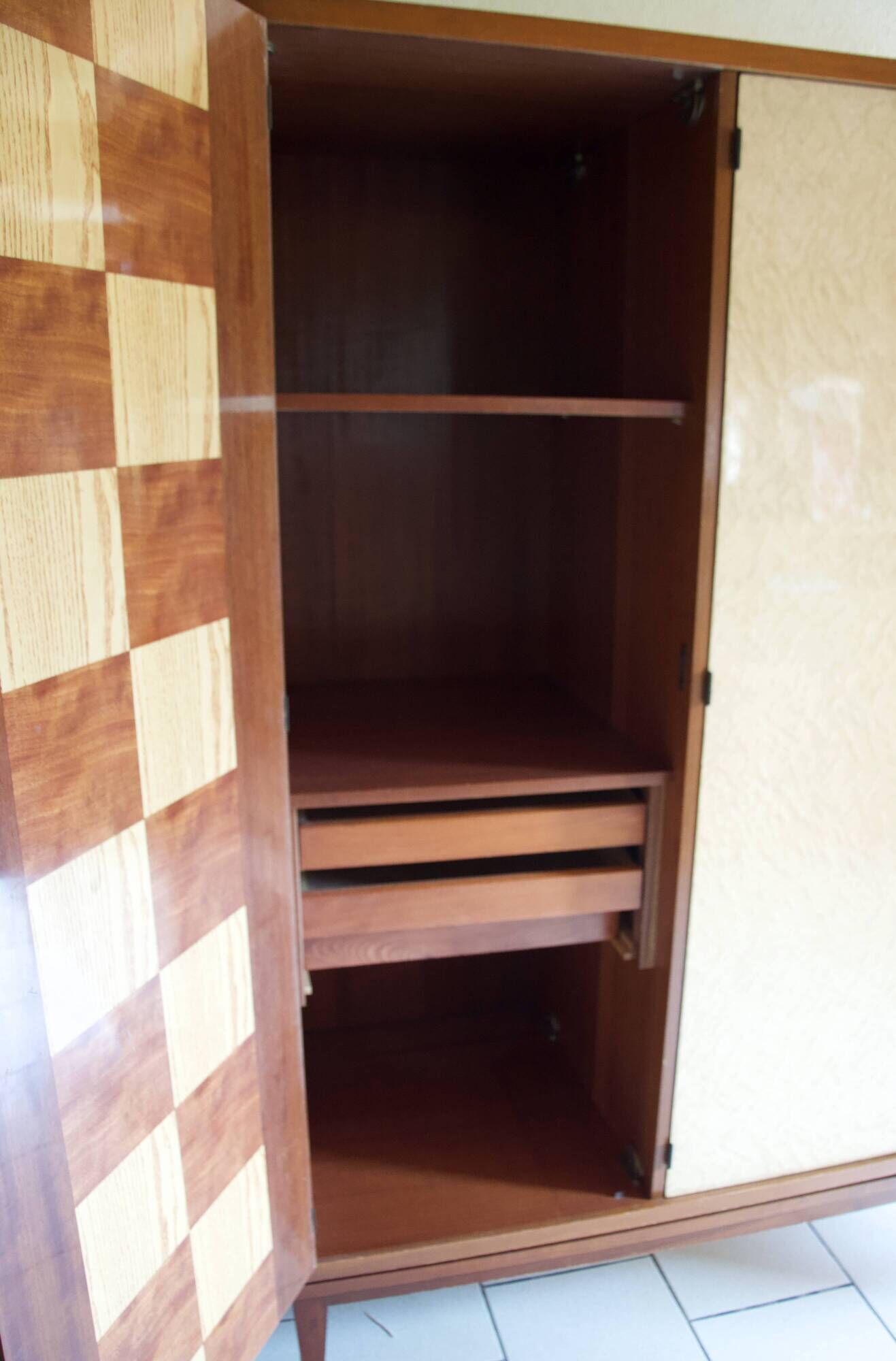 Lasted wooden wardrobe from the 70s