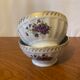 2 Violet Bowls Porcelain by Chauvigny Deshoulières