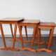 Set of 3 nesting tables, Denmark, 60s.