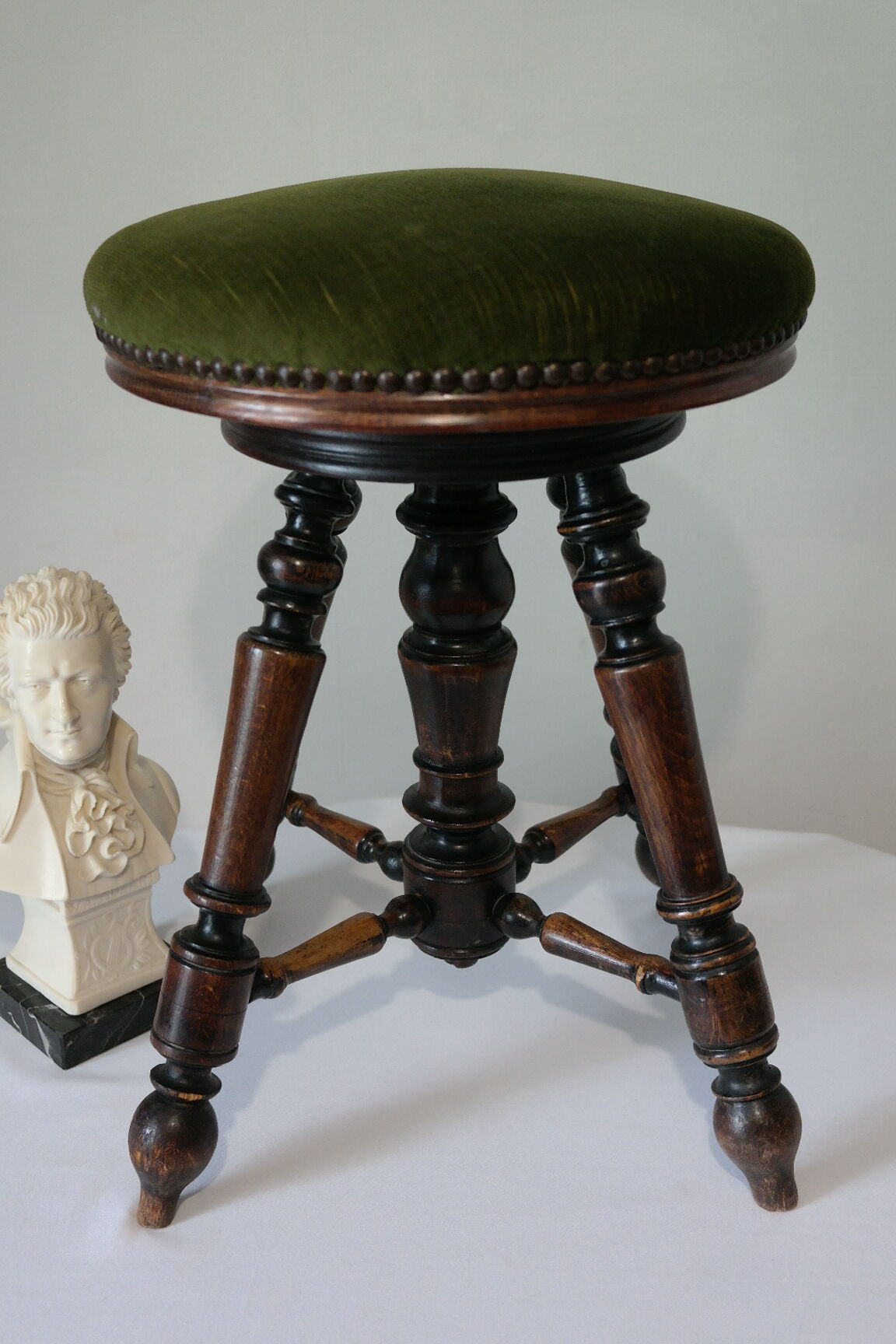 Napoleon III beech piano stool