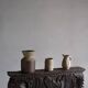 Ensemble de vases en grès beige Soholm | Danemark | Années 1960