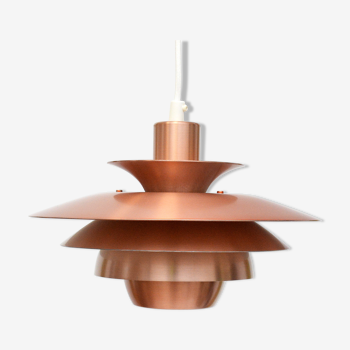 Danish copper hanging lamp Jeka 1980s