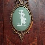 Louis XVI library in cedar burl