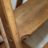 Davos solid oak library ladder