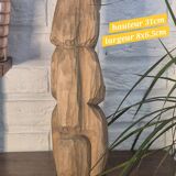 Wooden sculpture statuette