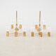 Hans-Agne Jakobsson Clear Glass and Brass Wall Lights, a pair, Sweden 1960