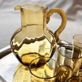 Service à orangeade, 1 cruche et 5 verres