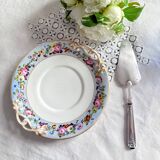 Hand-painted porcelain cake plate | Old Paris