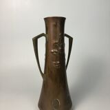 Vase Art Nouveau WMF copper and brass, circa 1900.
