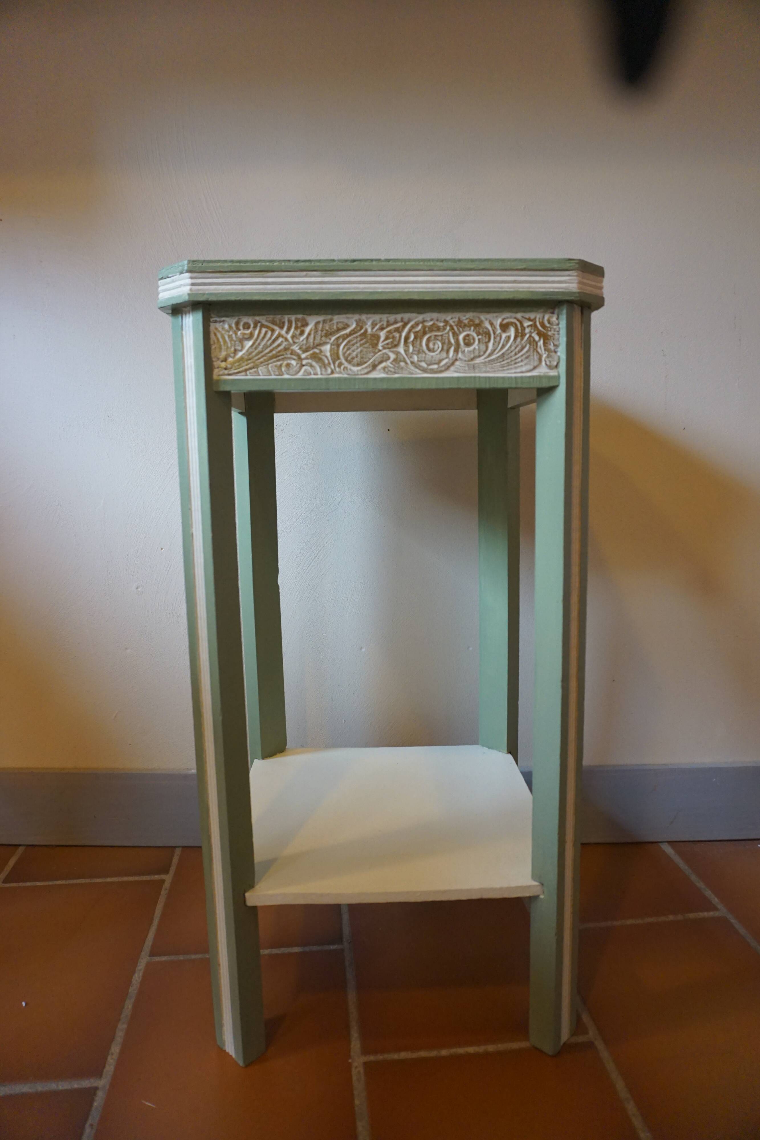 Art Deco painted wooden side table - 1930s