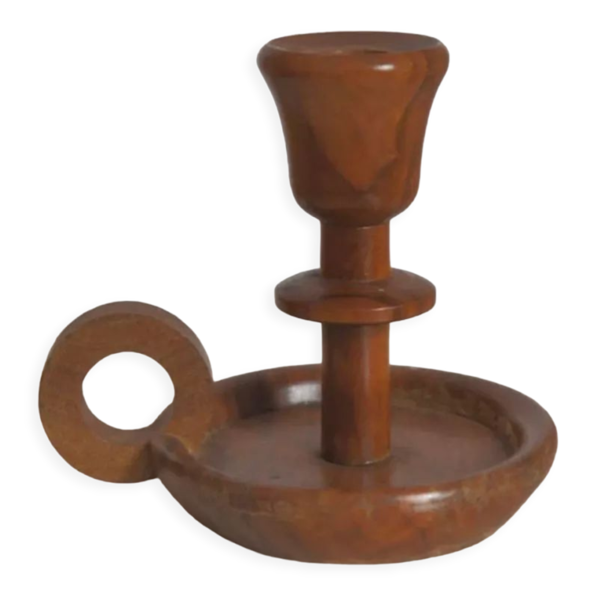 Wooden candle holder