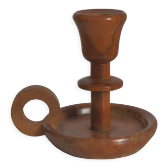 Wooden candle holder