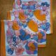 Serviettes de table en organdi années 70
