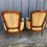 Pair of Louis XVI style armchairs
