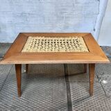 Audoux and Minet coffee table, 1950, vintage