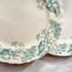 Set of 6 Antique Terre de Fer "Lilac" Longchamp Flat Plates, 19th Century