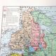 Vintage USSR and Finland map 43x43cm from 1950
