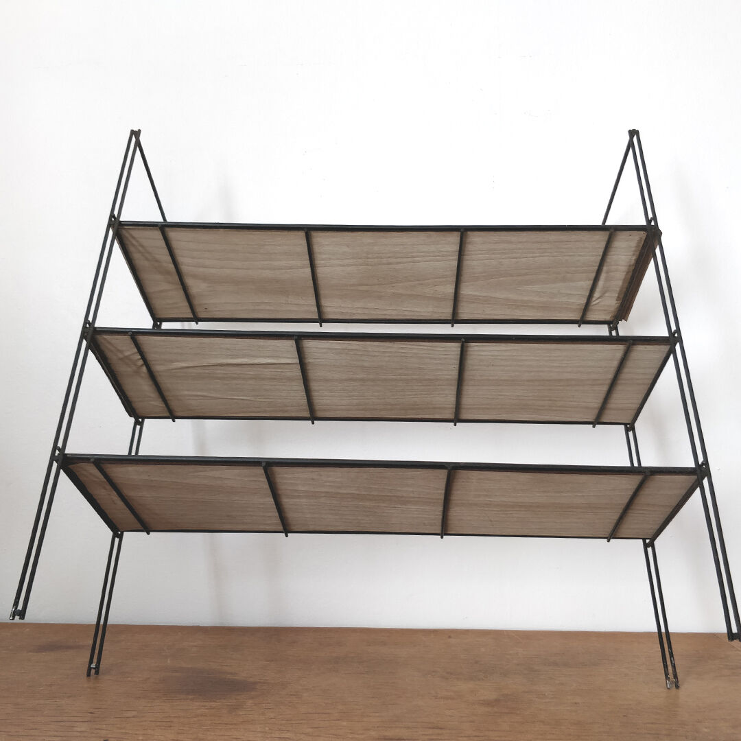 Metal wall thong shelf
