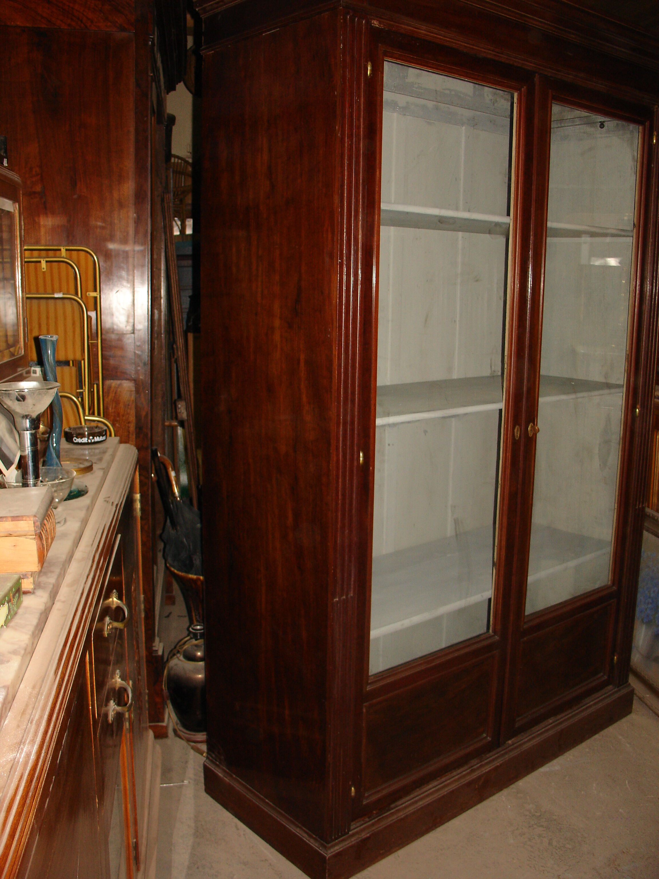 Late 19th century Cuban mahogany bookcase