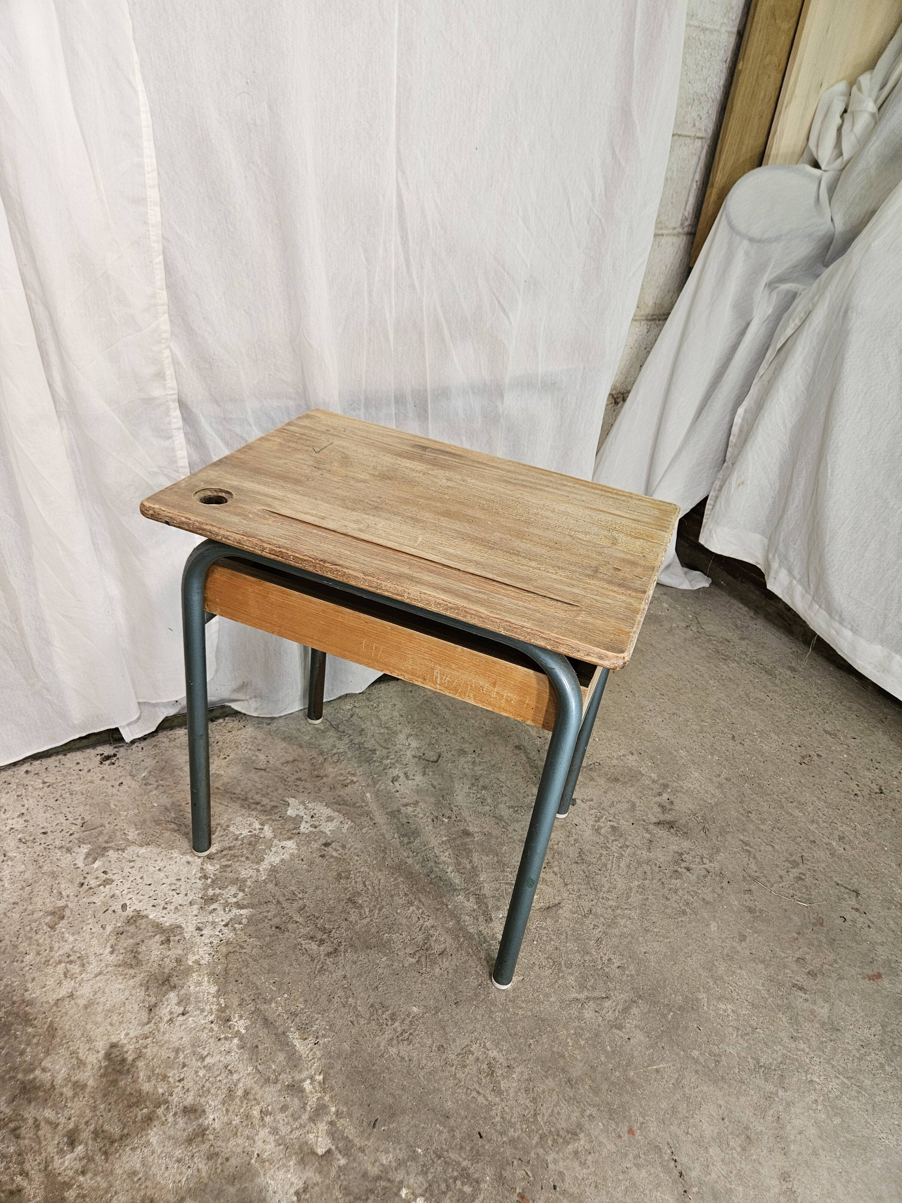 1960 school desk with locker