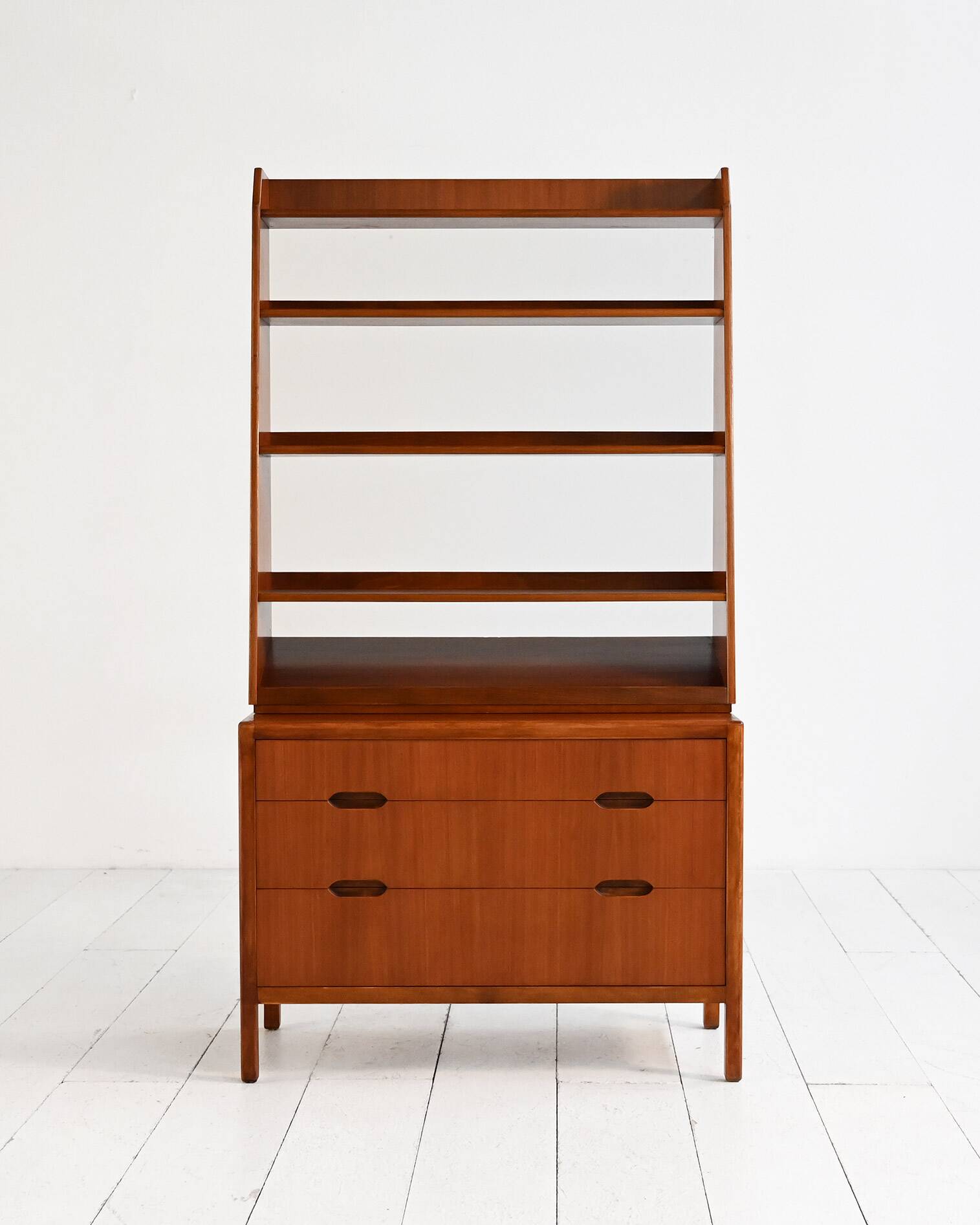 Swedish teak bookcase by Förenade Möbelfabrikerna,1950s