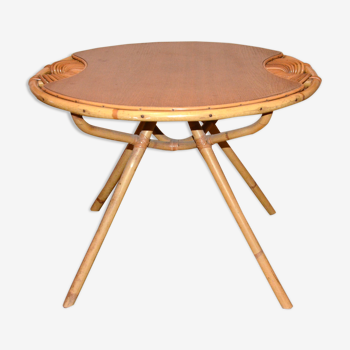 Table en rotin, 1950